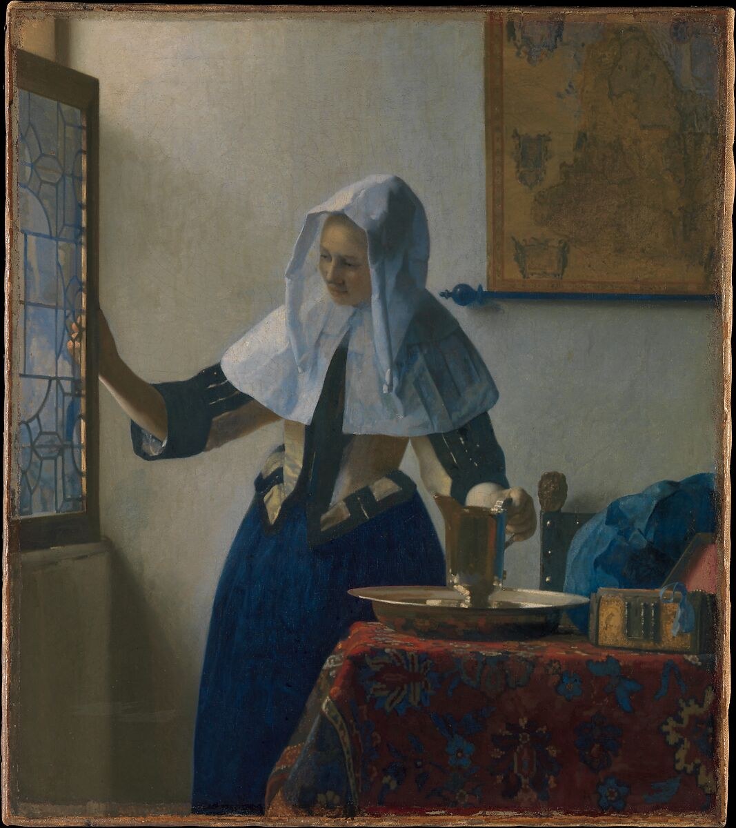 Young Woman with a Water Pitcher, Johannes Vermeer